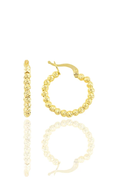 Gümüş  dorica halka küpe - Resim 2