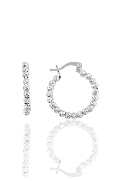 Gümüş  dorica halka küpe - Resim 4