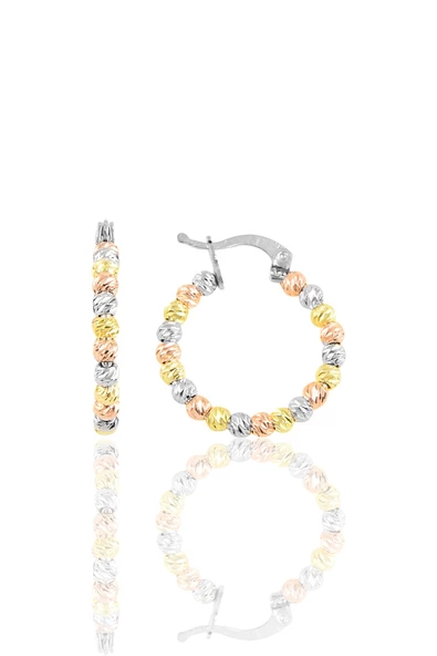 Gümüş  dorica halka küpe - Resim 3