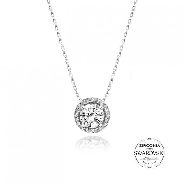 Gümüş Swarovski taşlı pırlanta modeli yuvarlak üçlü set SGTL20518SETA - 2