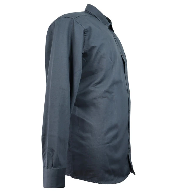 Büyük Beden Battal Boy Erkek Gömlek Gabardin - 5