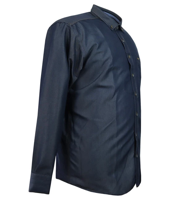 Büyük Beden Battal Boy Erkek Gömlek Gabardin - 7