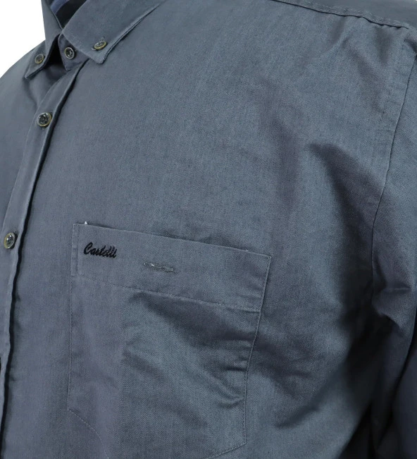 Büyük Beden Battal Boy Erkek Gömlek Gabardin - 9