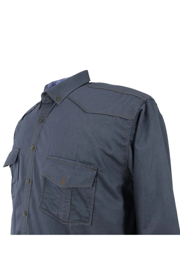 Büyük Beden Battal Boy Erkek Gömlek Gabardin - 11