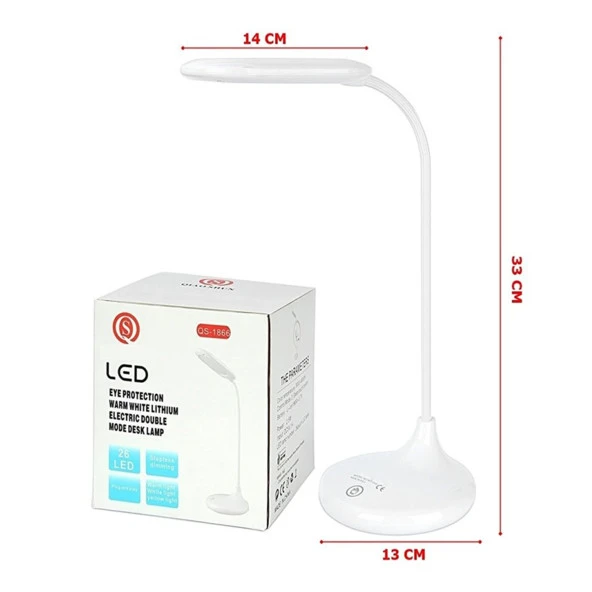 Watton WT-005 Usb Şarjlı Dokunmatik Masa Lambası 26 Led 33cm - 2