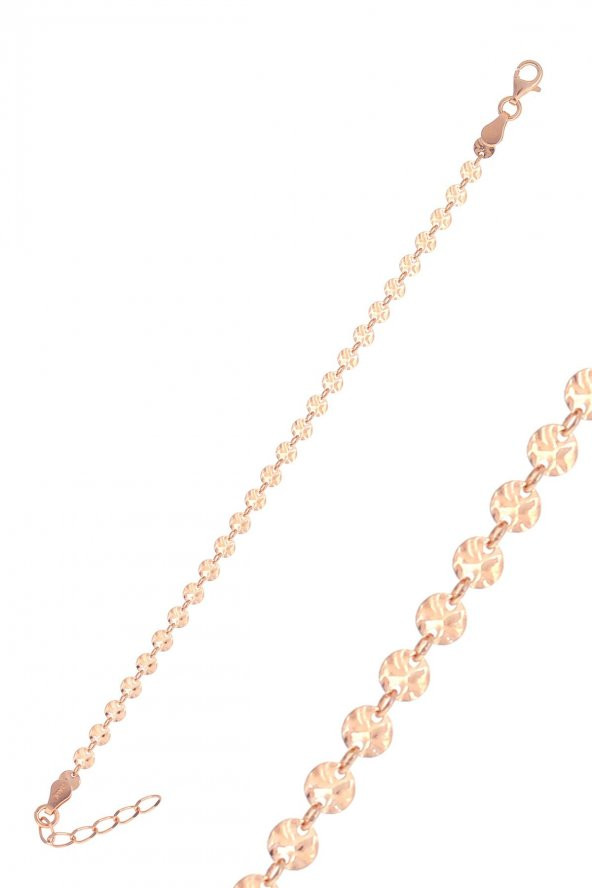 Gümüş rose dövme modeli pullu bileklik ürün görseli