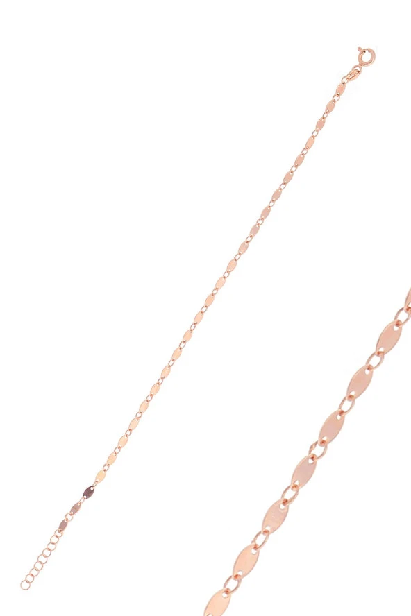 Gümüş rose mekik pullu bileklik SGTL10523ROSE ürün görseli