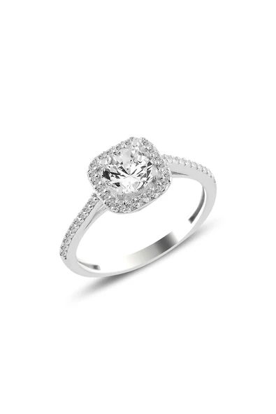 Gümüş rodyumlu zirkon taşlı kare üçlü set SGTL10762RODAJ - Resim 3