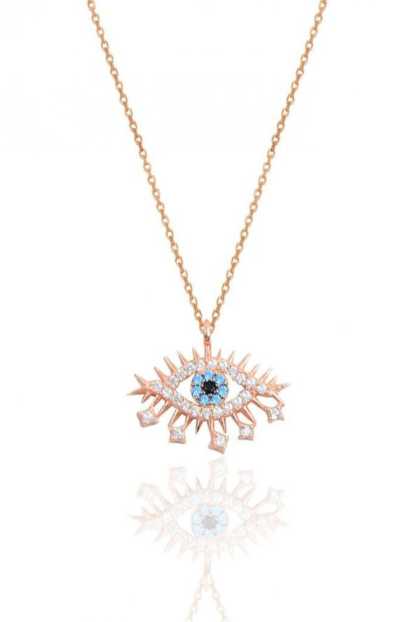 Gümüş rose lareyn kolye ürün görseli 1