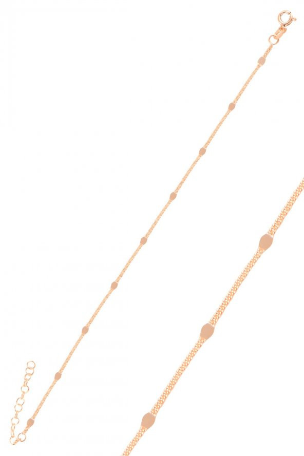 Gümüş rose pullu gurmet kolye bileklik seti - Resim 3