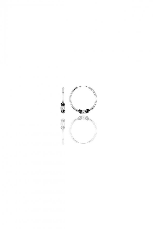 Gümüş 12 mm mini  toplu halka küpe