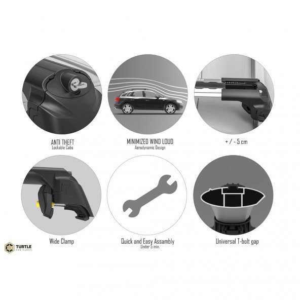 FORD FIESTA ACTIVE HATCHBACK 18-  Ara Atkı - Turtle Air  2 Serisi - 6