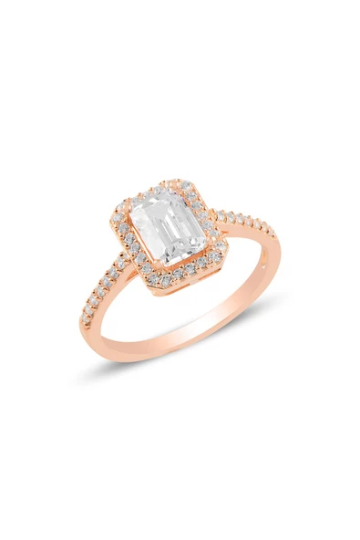 Gümüş rose baget taşlı üçlü set SGTL11564ROSE - Resim 3