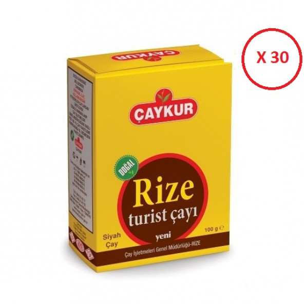 Çaykur Rize Turist Siyah Dökme Çay 30 x 100 G