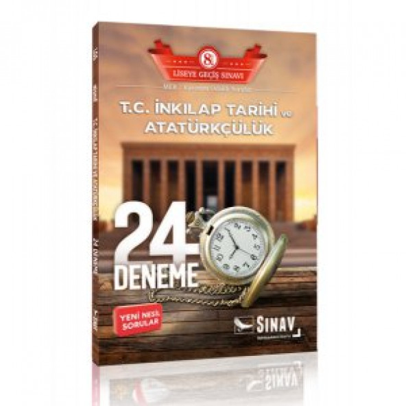 Sınav Yayınları 8. Sınıf LGS T.C. İnkılap Tarihi ve Atatürkçülük 24 Deneme