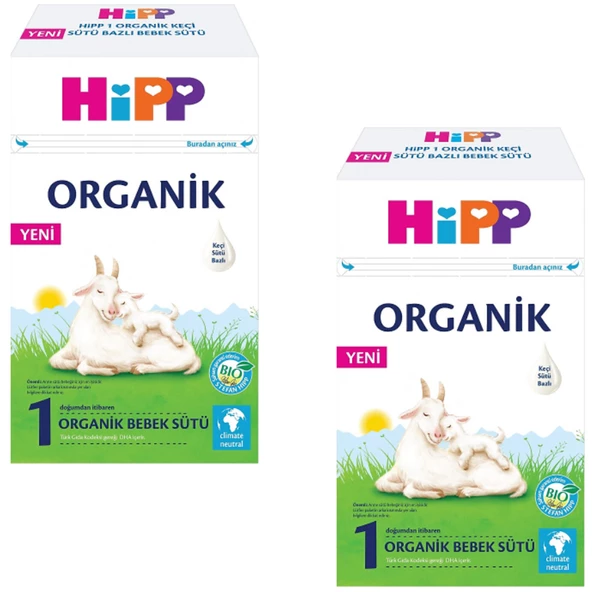 Hipp 1 Organik Keçi Sütü Bazlı Bebek Sütü 400 gr 2 ADET