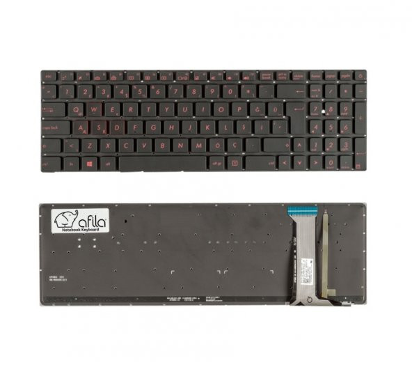 Asus ROG G771 G771J G771JW Notebook Klavyesi (Siyah TR) ışıklı