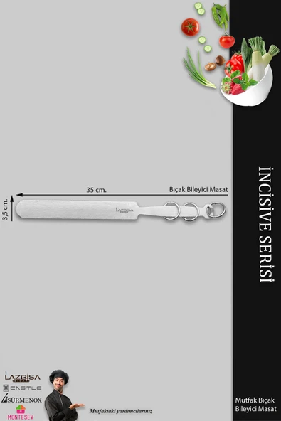Lazbisa İncisive Serisi Masat Mutfak Bıçak Bileme Aleti Masatı (MFT-010) - Resim 2
