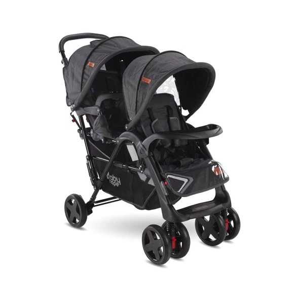 Babyhope P - 738 Arka Arkaya İkiz bebek arabası - 9