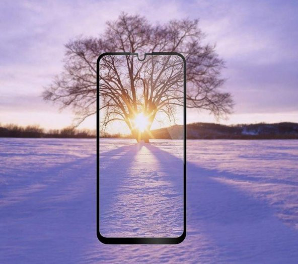 Huawei Y9 2019 9D Full Cam Kavisli Ekran Koruyucu - Resim 2