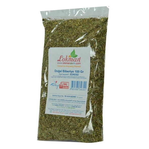 Doğal Saf Biberiye Bitkisi 100 Gr Mini Paket - 4