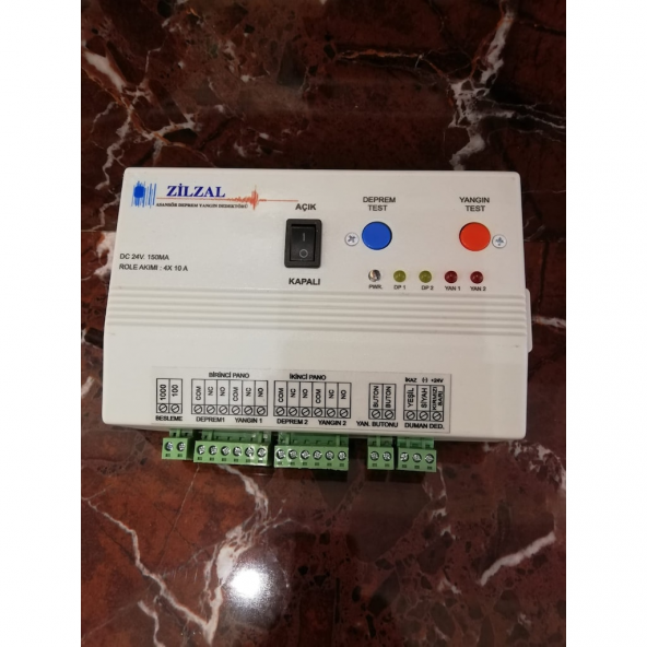 ASANSÖR YANGIN VE DEPREM SENSÖRÜ NESİM YEŞİL 3 LÜ SET ZİLZAL - 2