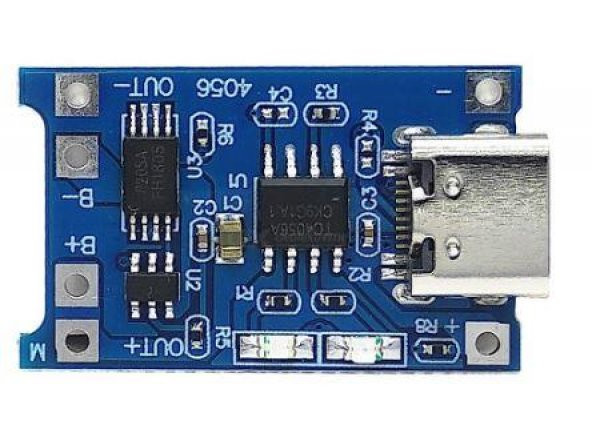 TP4056 Type-C 1S 3.7V LiPo, Li-ion Pil Şarj Devresi: - 2