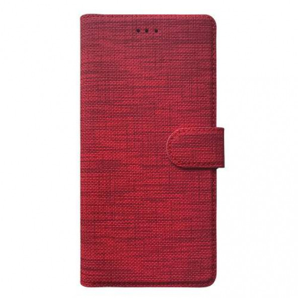 Samsung Galaxy A03s Kılıf FitCase Fabric Kapaklı Cüzdanlı - 5