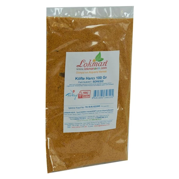 Doğal Köfte Harcı 16 Bitkili Baharat Karışımı 100Gr Paket - 3