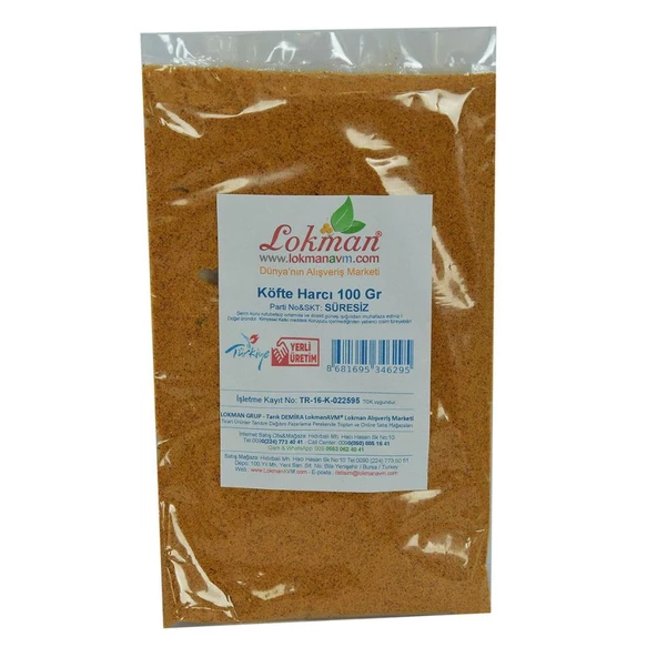 Doğal Köfte Harcı 16 Bitkili Baharat Karışımı 100Gr Paket - 2