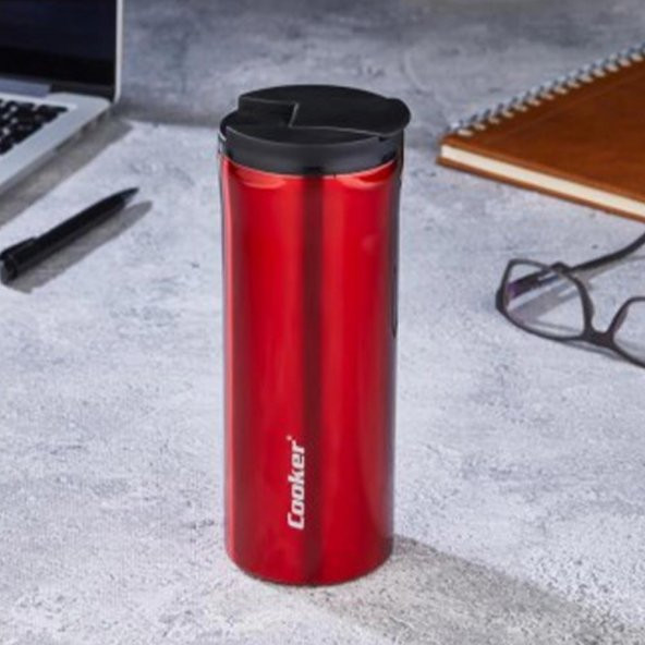 Cooker Ckr2041 400 Ml Çelik Bardak Termos Kırmızı