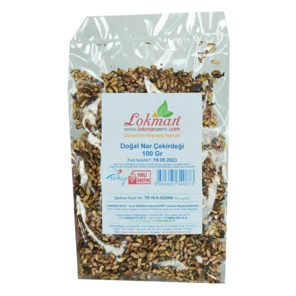 Doğal Öğütülmemiş Tane Nar Çekirdeği 100 GR Çekirdek Nar - Resim 4