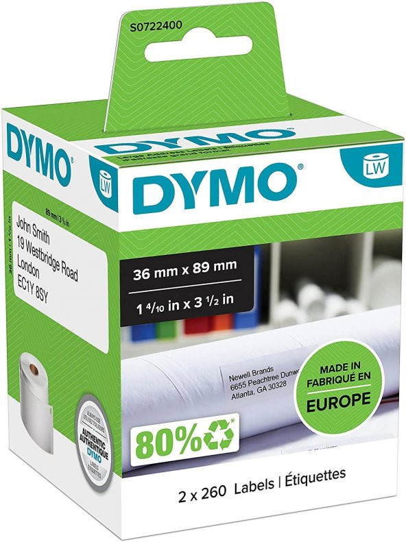 DYMO 36x89 LW Geniş Adres Etiketi (99012)