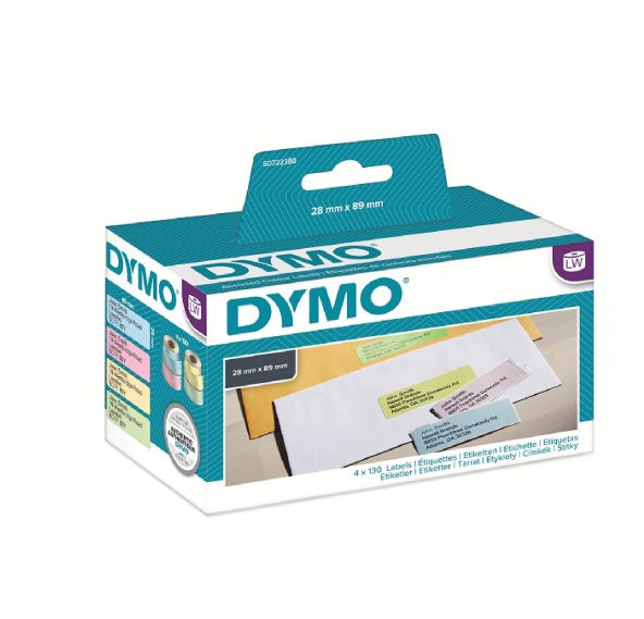 DYMO 89x28mm LW Karışık Renkli Adres Etiketi (99011)