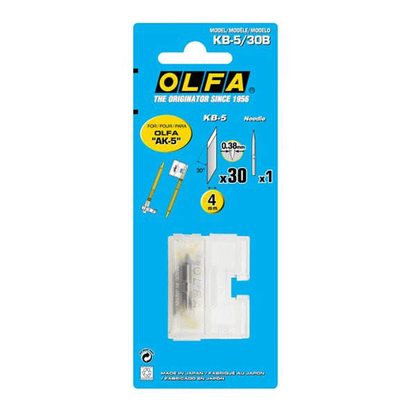 OLFA KB-5/30 Kretuar Bıçağı Yedeği 30lu Tüp - 2