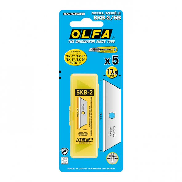OLFA SKB-2/5B Maket Bıçağı Yedeği (5 li) - 2