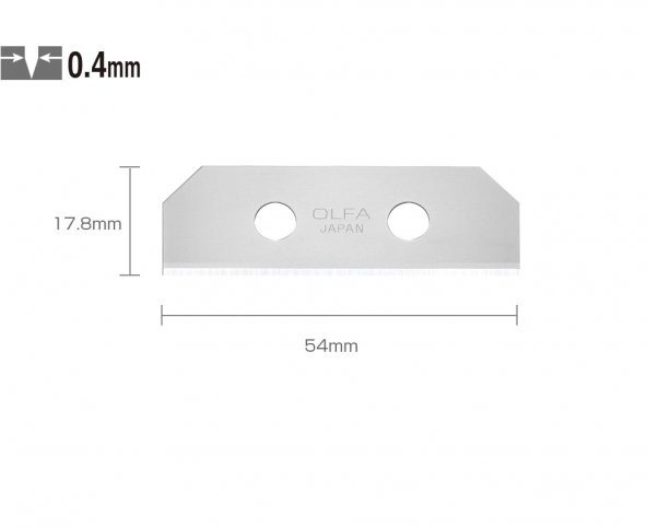 OLFA SKB-8/10B Çift Yönlü Emniyetli Maket Bıçağı Yedeği (10 lu)