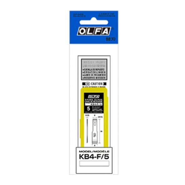 OLFA KB4-F/5 Maket Bıçağı Yedeği (5 li) - 2