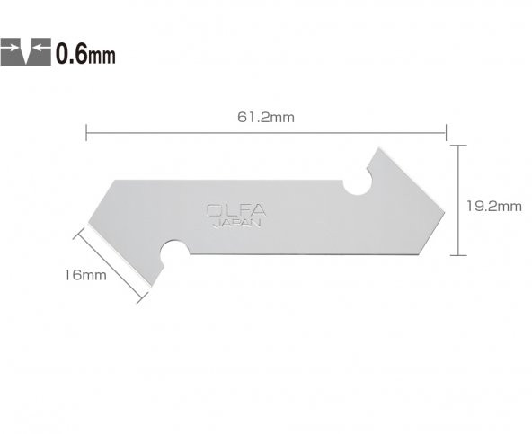 OLFA PB-800 Maket Bıçağı Yedeği (3lü)
