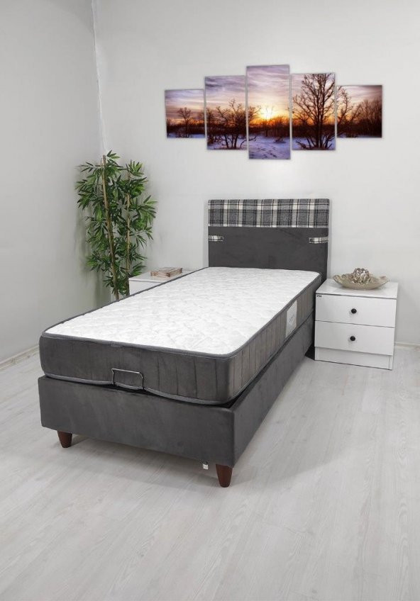 İpek Mobilya Volo Sadece Baza ( Renk GRİ ) 90x200