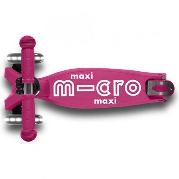 Maxi Micro Deluxe Katlanabilir Dut Kırmızı Ledli Scooter - 3