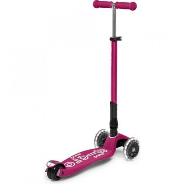 Maxi Micro Deluxe Katlanabilir Dut Kırmızı Ledli Scooter - 4