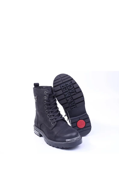 Hammer Jack 102-17600 Siyah Yıkama Nubuk Erkek Motorcu Bot - Resim 5