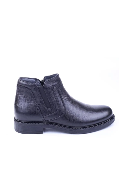 Smart 1041 Erkek Hakiki Deri Günlük Bağcıksız Kürklü Bot - Resim 4