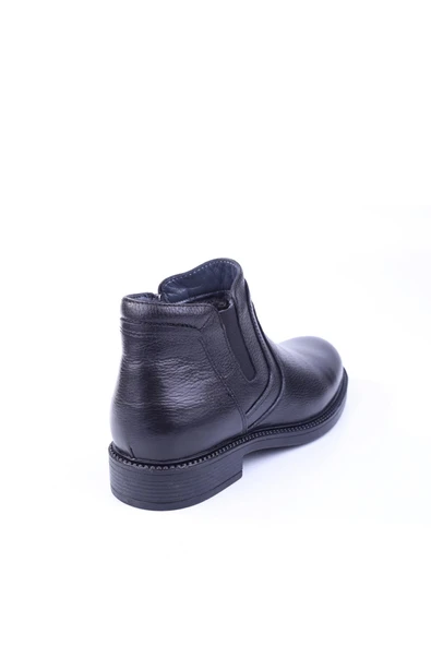 Smart 1041 Erkek Hakiki Deri Günlük Bağcıksız Kürklü Bot - Resim 3