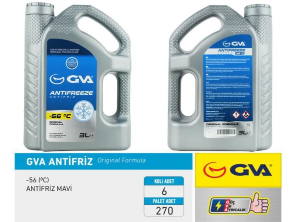 GVA ANTIFIRIZ MAVI -56C        3LT