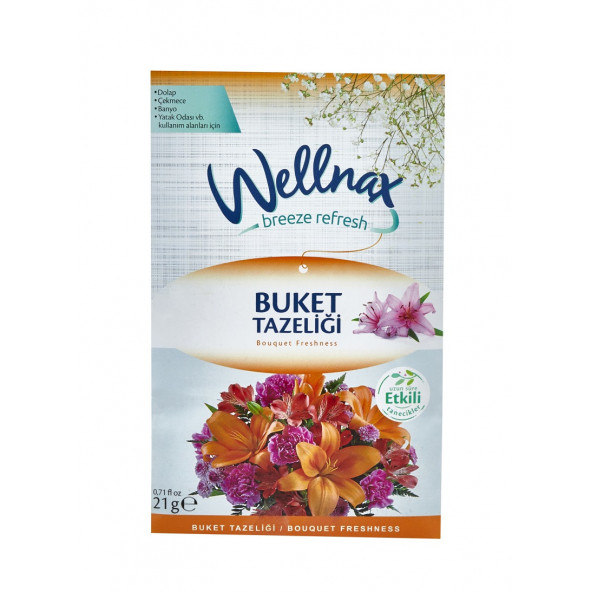 WELLNAX 5 li Dolap Ve Çekmece Içi Oda Kokusu (manolya Ferahlığı- Gül Bahçesi- Buket Tazeliği- Marsilya-Lavanta) - 1