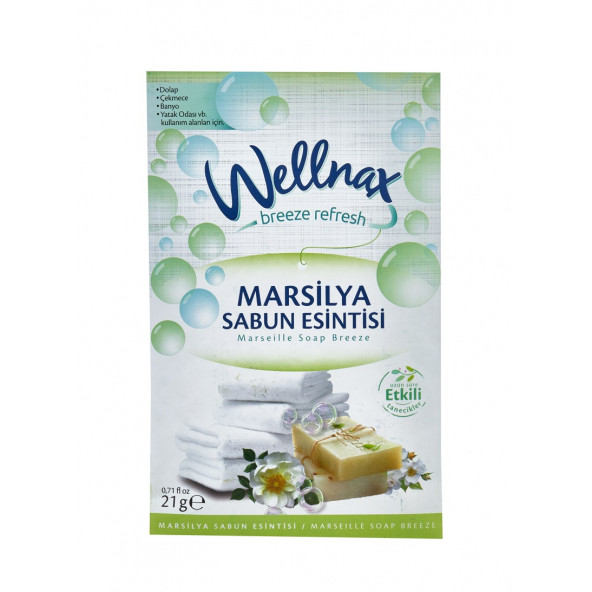 WELLNAX 5 li Dolap Ve Çekmece Içi Oda Kokusu (manolya Ferahlığı- Gül Bahçesi- Buket Tazeliği- Marsilya-Lavanta) - 4