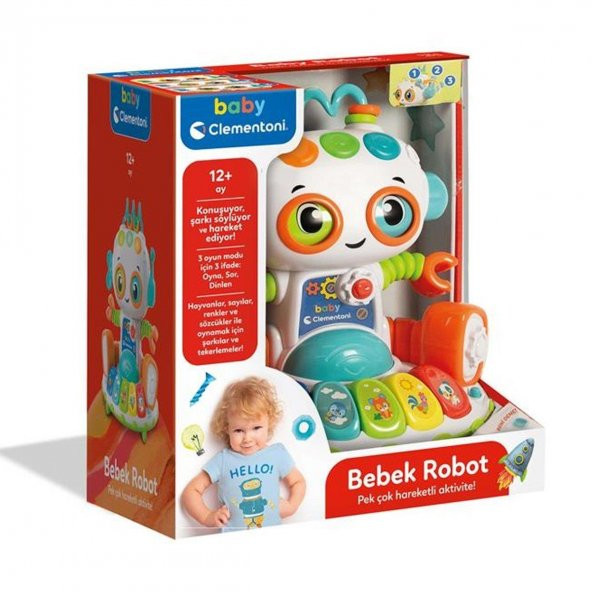 Clementoni 64325 Baby Clementoni - Bebek Robot 10-36 ay