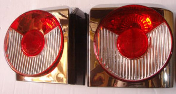 1155-1530/VOLKSWAGEN TRANSPORTER- T4- 02/03 MODİFİYE STOP LAMBASI SAĞ/SOL SET NİKELAJLI/KIRMIZI (TYC)